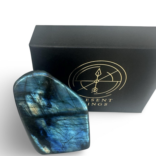 Labradorite Reiki Energy Healing Crystal Box, Spiritual Gifts For Her, Stone Of Magic, Aura Protection Crystal, Anniversary Gift, Manifestation Healing Crystals, Wellbeing