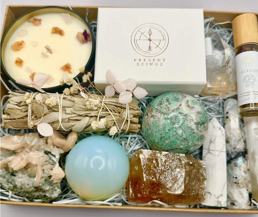 Rebirth And Renewal Crystals Gift Box, Manifestation Kits, Large Chakra Energy Healing Kit, Spiritual Gifts, Anniversary Gift, Mental Health Gift